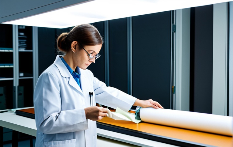 섬유기사 자격증의 효용과 미래 - ** A classroom setting where students are attending a lecture on textile engineering. The instructor...