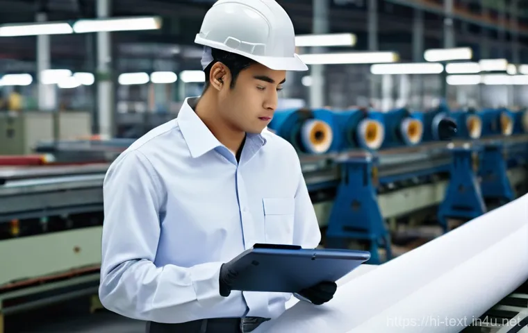 섬유기사 필기시험의 중요성 - **Prompt for Research and Development Scientist:**
    "A young, focused female textile engineer, dr...