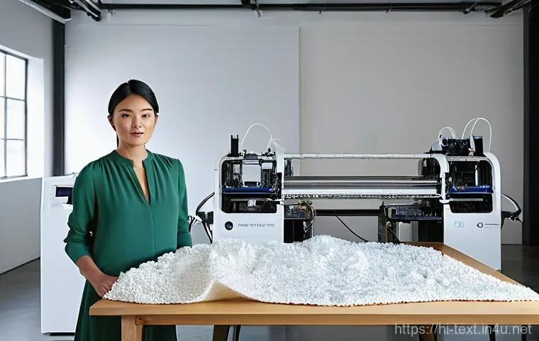 섬유기사 자격증과 관련 직업군의 특징 - **Prompt:** A dynamic scene depicting the application of smart textiles in both sports and health. I...