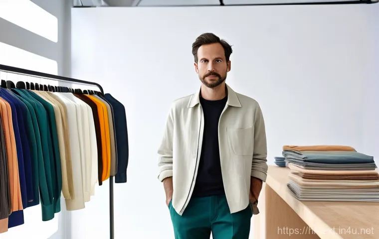 섬유기사 필기시험 대비 방법 - **Prompt:** A clean, brightly lit, high-tech textile quality control laboratory. A female textile en...