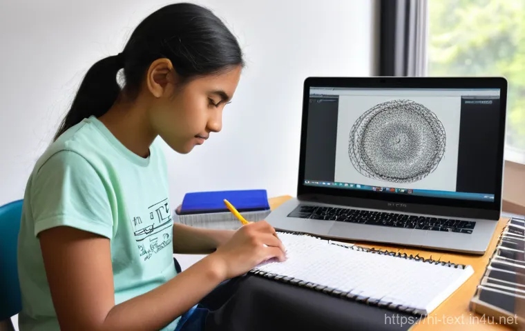 섬유기사 필기시험 준비 전략 - **Image Prompt 1: The Diligent Textile Student**
A bright, well-organized study desk in a studen...